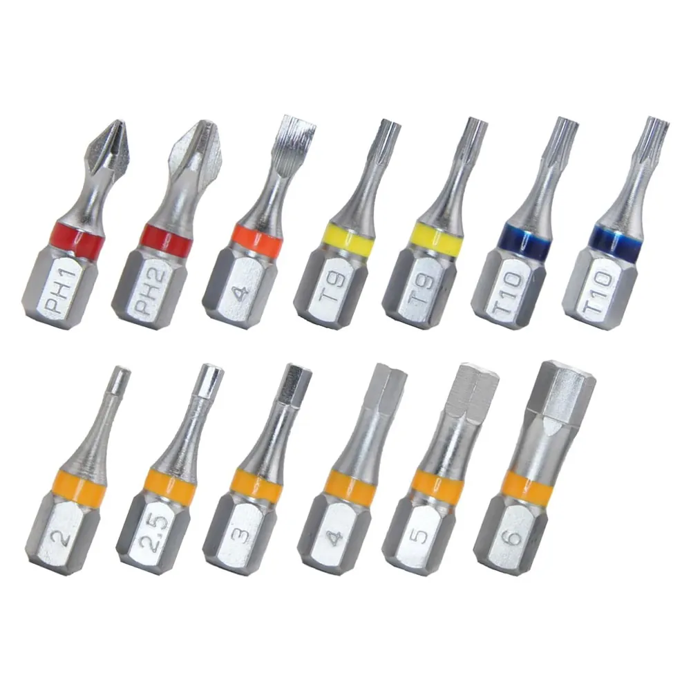 13 PCS Color Coded Hex Bit Set